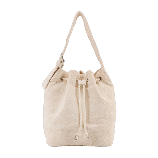 T Monogram Terry Canvas Bucket Bag