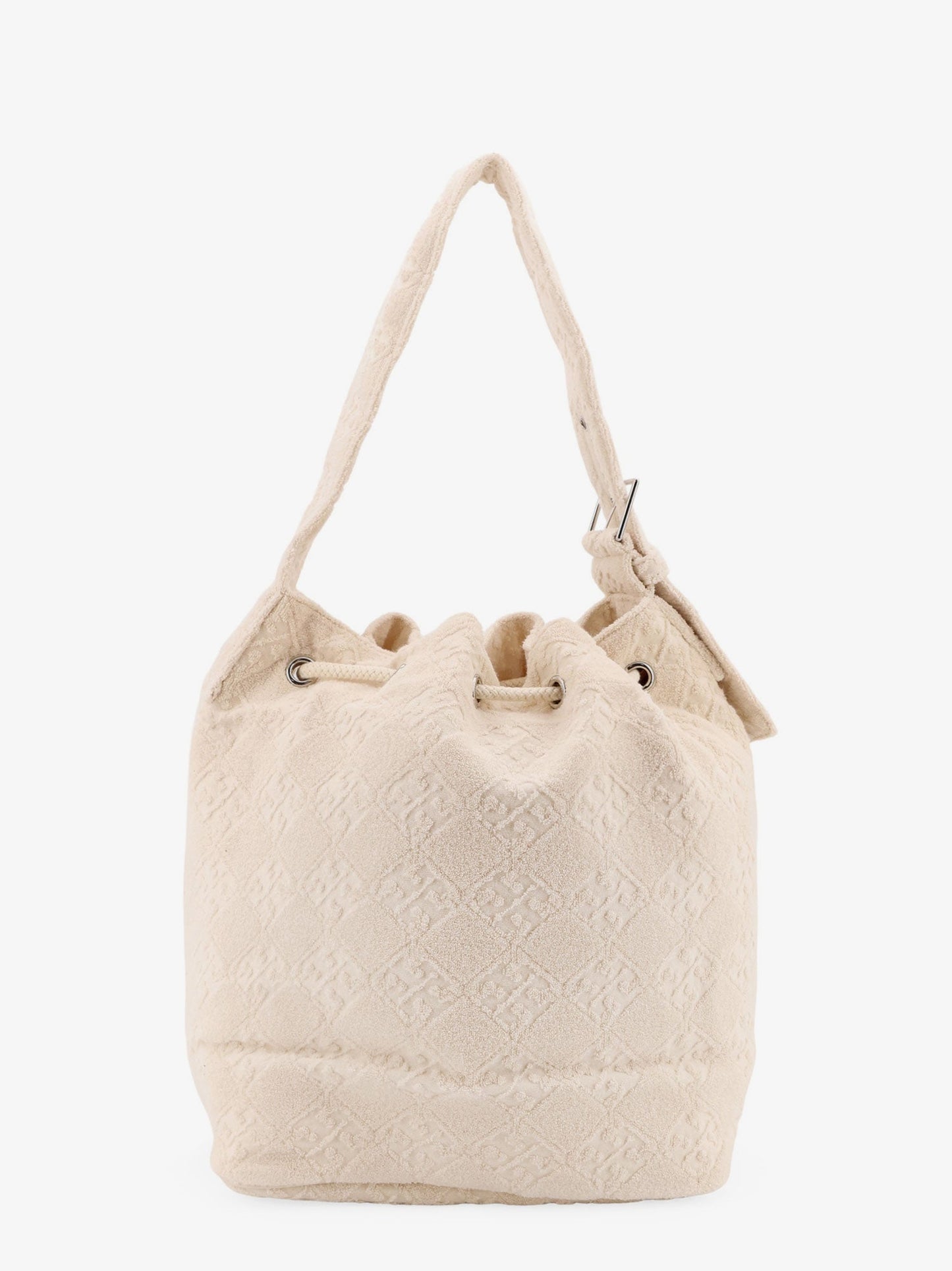 T Monogram Terry Canvas Bucket Bag