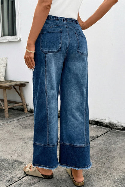 Threaded Pear Aleah Hem Wide Leg Pants