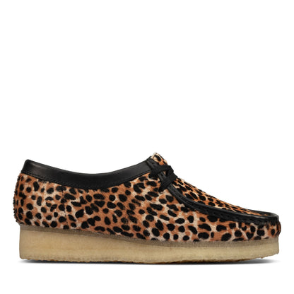 Clarks Women's Wallabee Leopard Print Moccasins