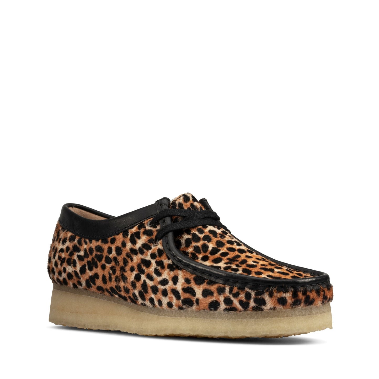 Clarks Women's Wallabee Leopard Print Moccasins
