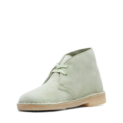Clarks Women's Desert Boot Pale Green Booties