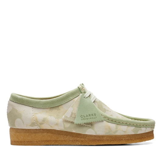 Women's Clarks Wallabee - Green Floral