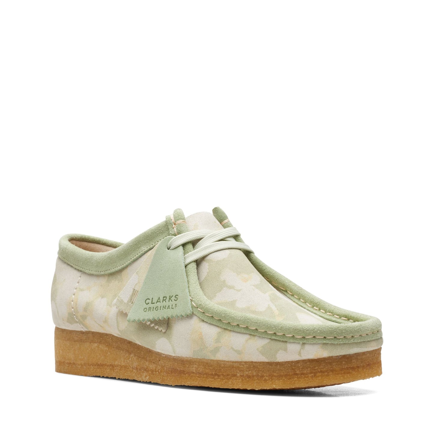 Women's Clarks Wallabee - Green Floral