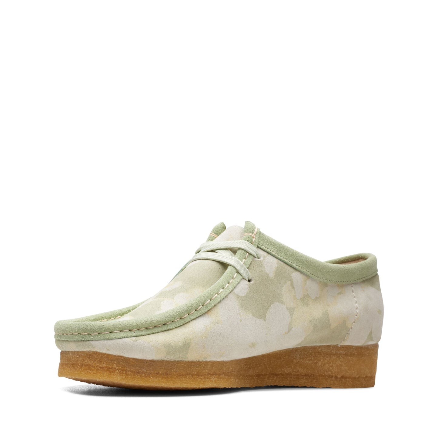 Women's Clarks Wallabee - Green Floral