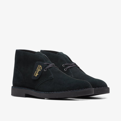 Clarks Mens Desert Boot Evo - Black Suede