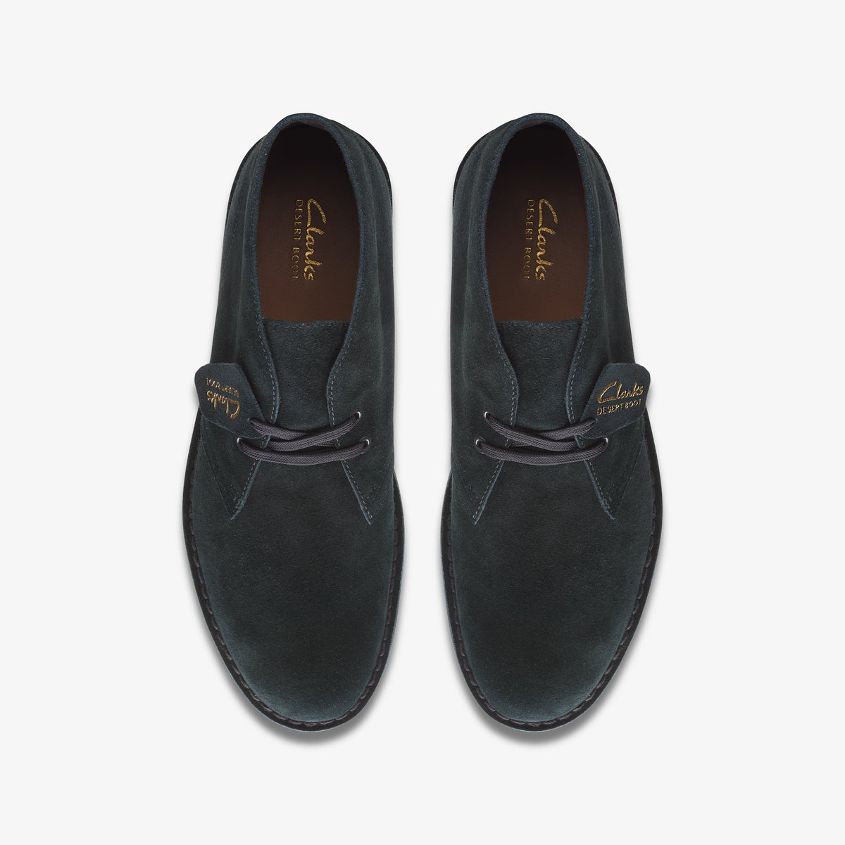 Clarks Mens Desert Boot Evo - Black Suede