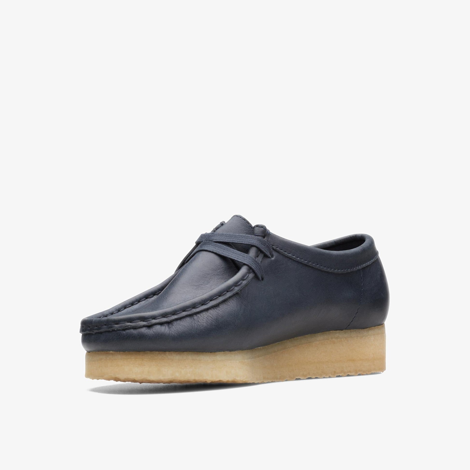 Navy Leather-