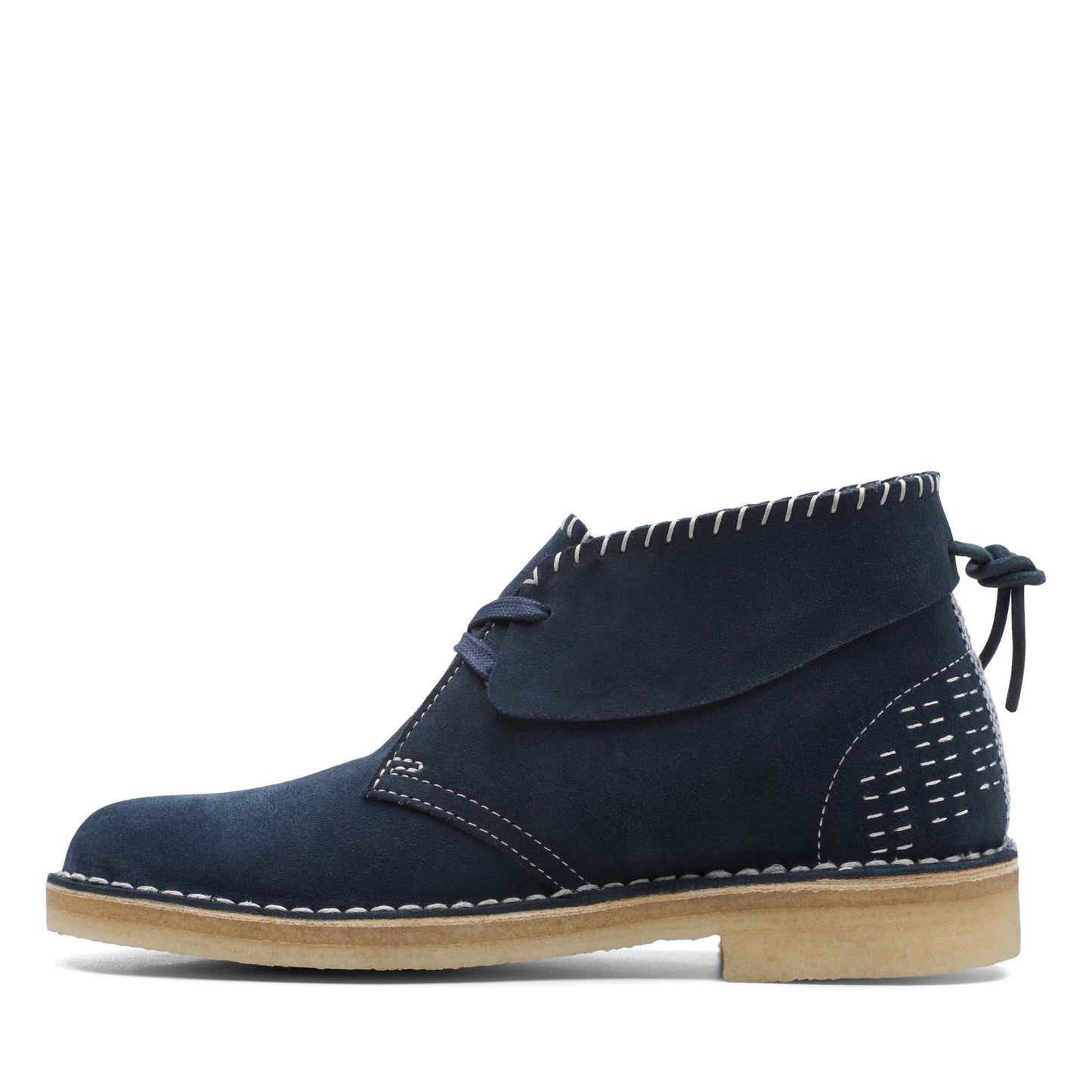 Clarks Women's Desert Boot Navy Sashiko Booties