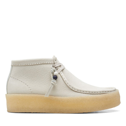 Clarks Women's Wallabee Cup Bt White Nubuck Booties