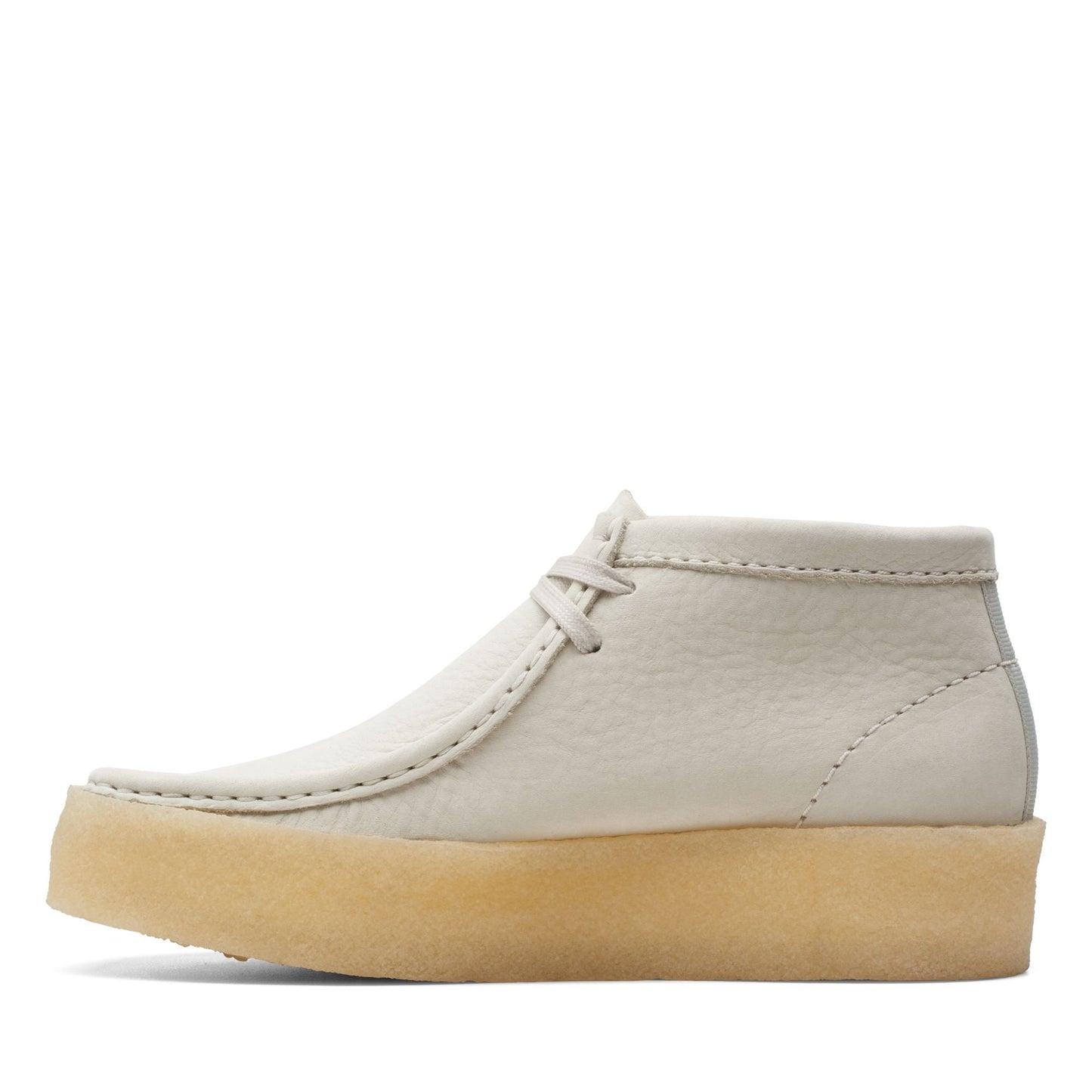 Clarks Women's Wallabee Cup Bt White Nubuck Booties