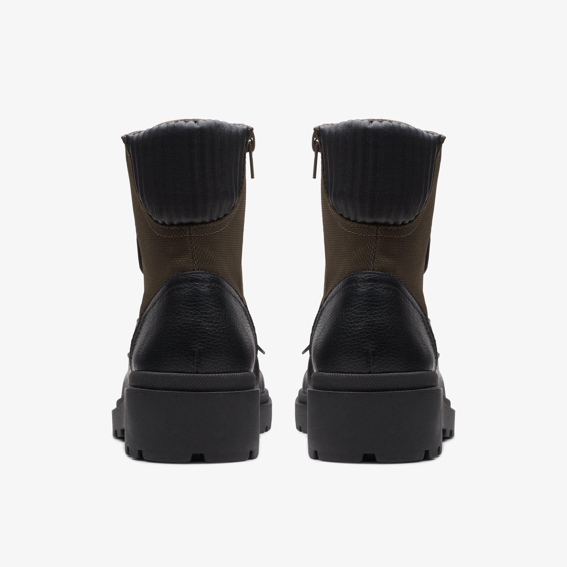 Black Combi Leather-