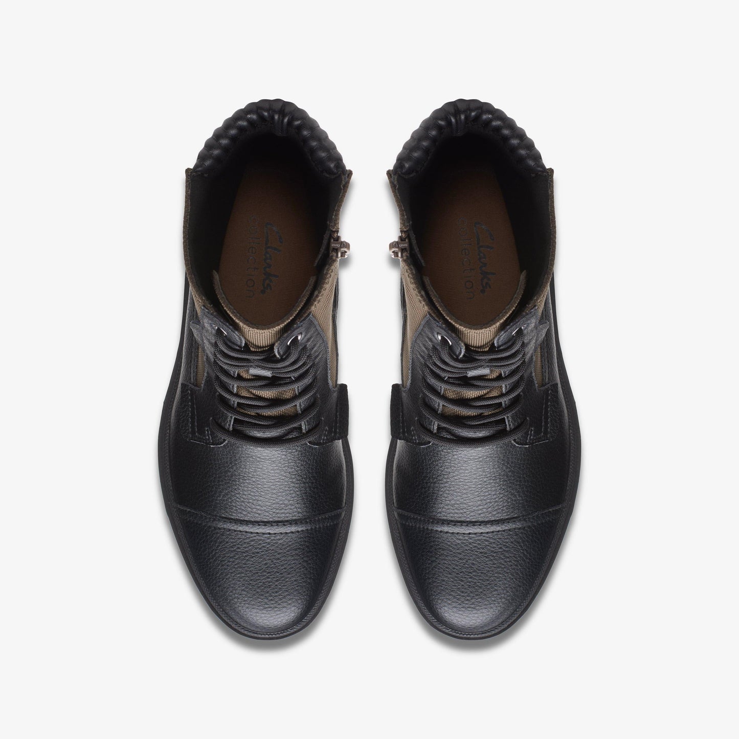 Black Combi Leather-