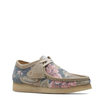 Clarks Men's Wallabee 'Grey Floral' Moccasins