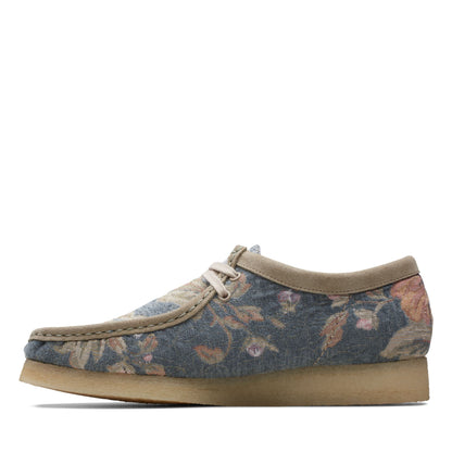Clarks Men's Wallabee 'Grey Floral' Moccasins