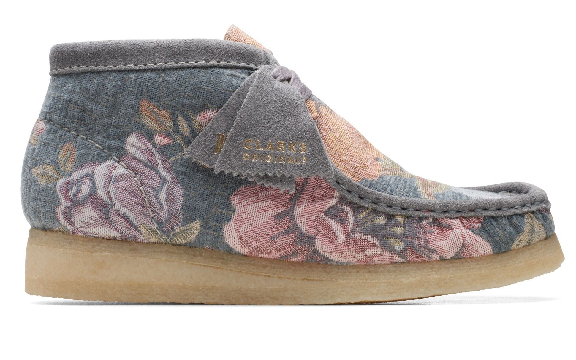 Clarks Women's Wallabee Boot Blue Floral Booties – Zulily
