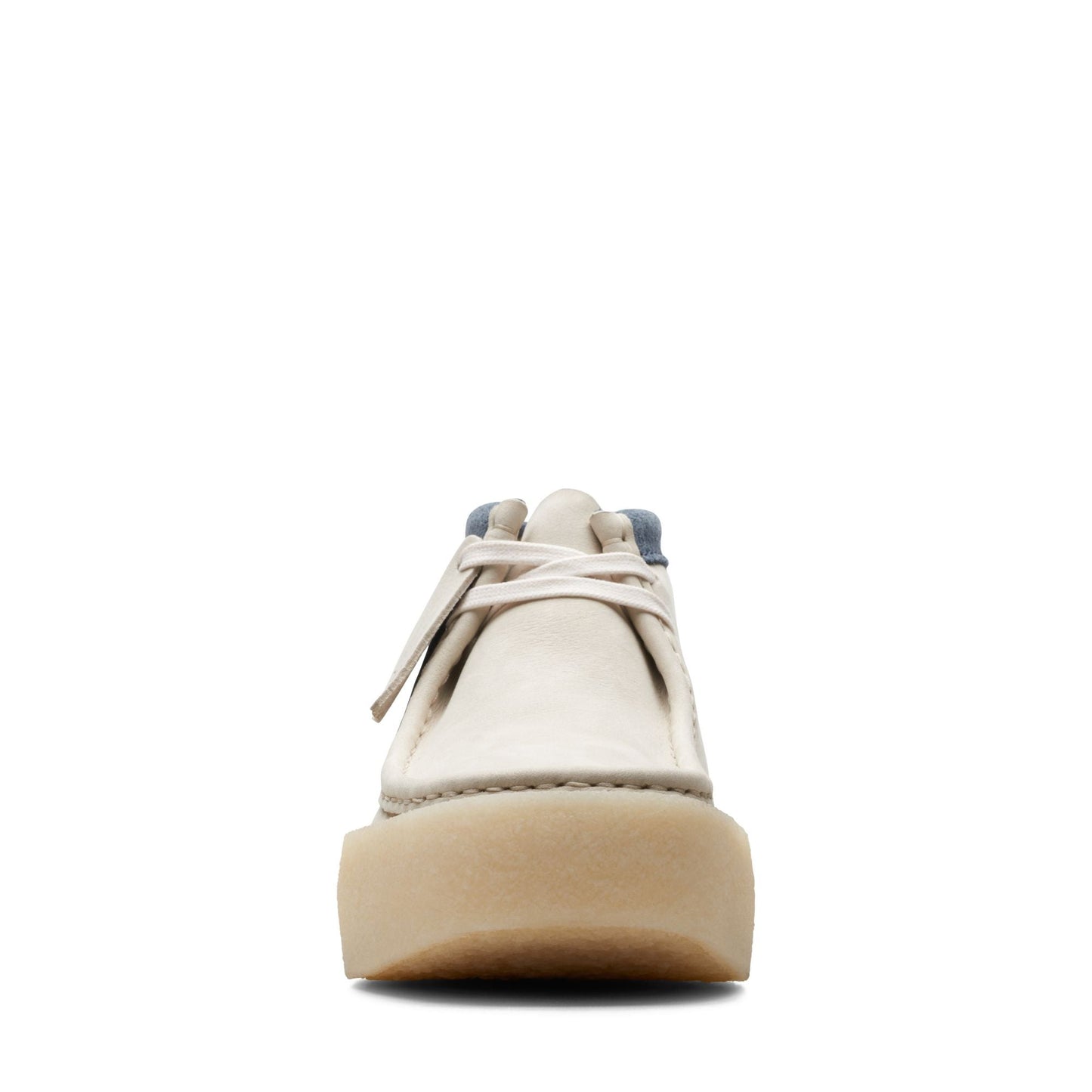 Men's Clarks Wallabee Cup Boot - White Nubuck
