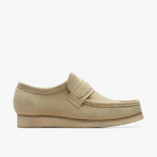 Clarks Mens Wallabee Loafer - Maple Suede