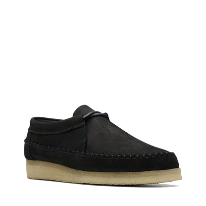 Clarks Women's Weaver Tie Black Sde Sneakers