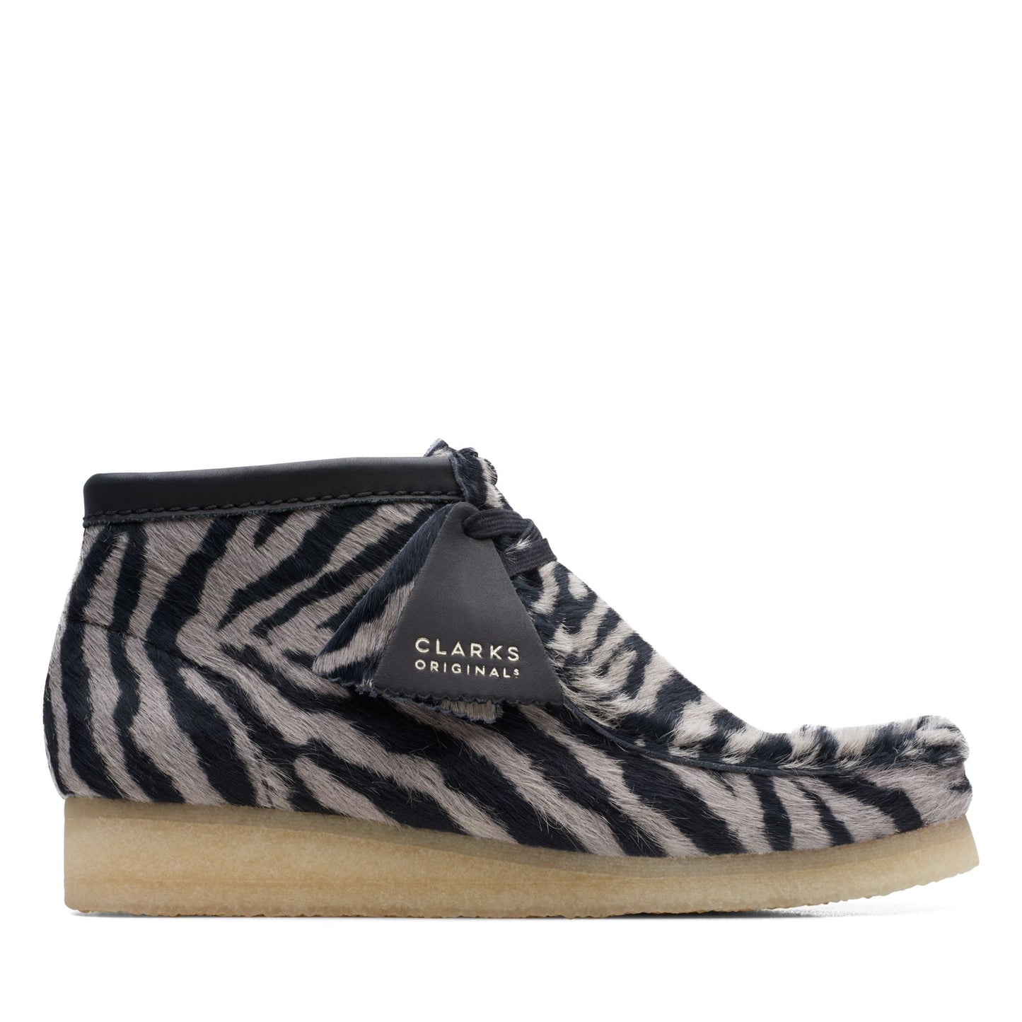 Clarks Women's Wallabee Boot Zebra Print Booties