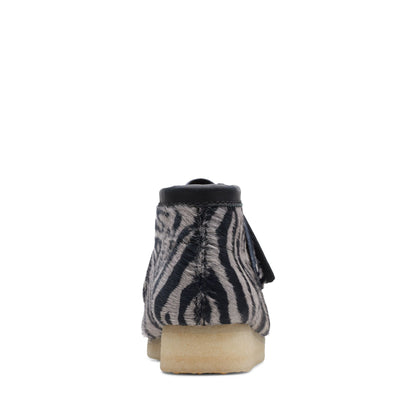 Clarks Women's Wallabee Boot Zebra Print Booties