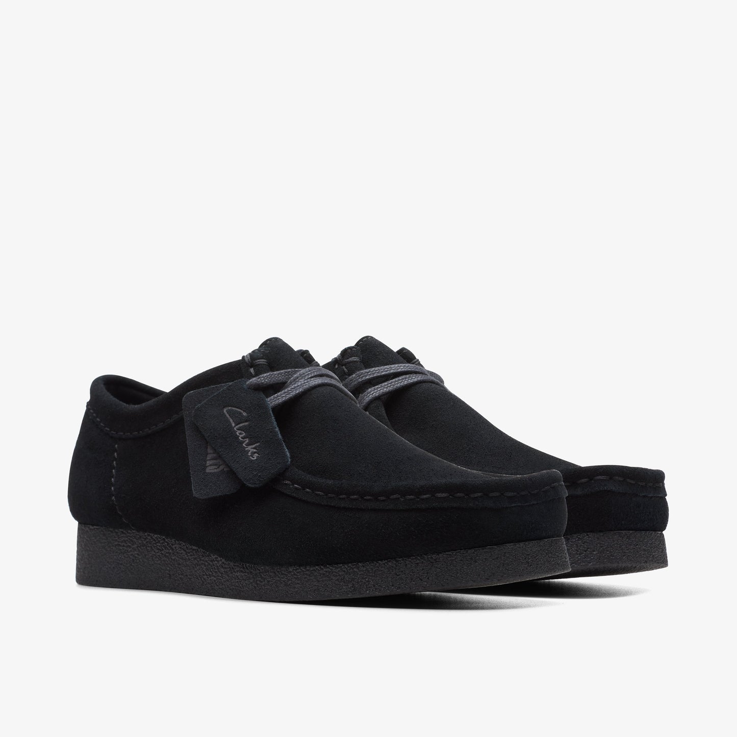 Clarks Mens Wallabee Evo - Black Suede