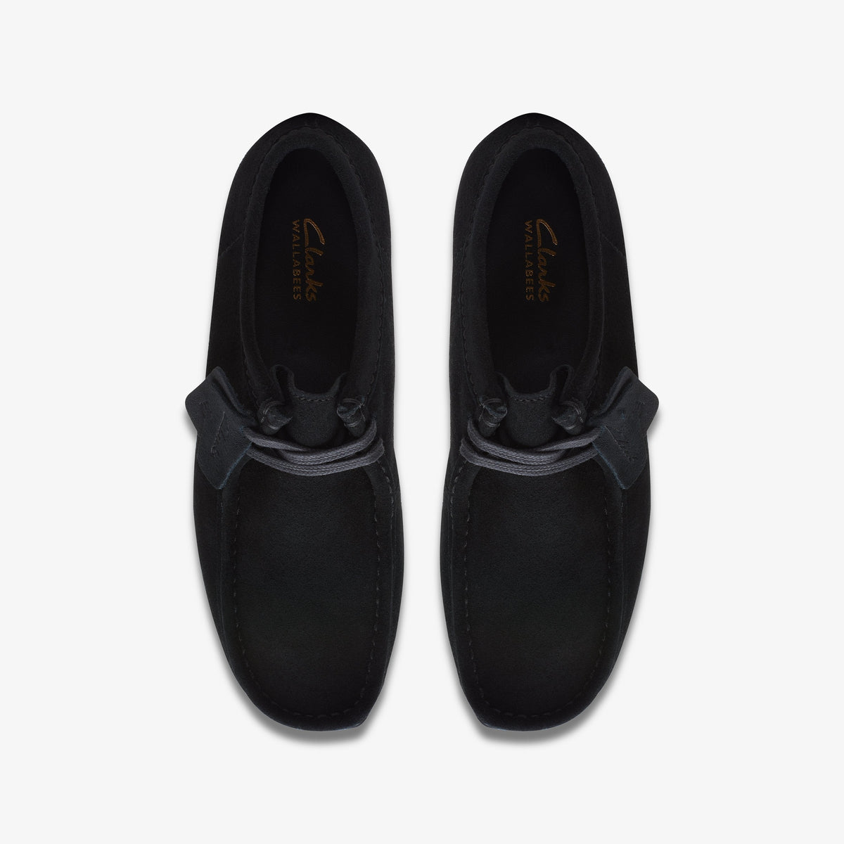 Clarks Mens Wallabee Evo - Black Suede