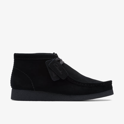 Clarks Mens Wallabee Evo Boot - Black Suede