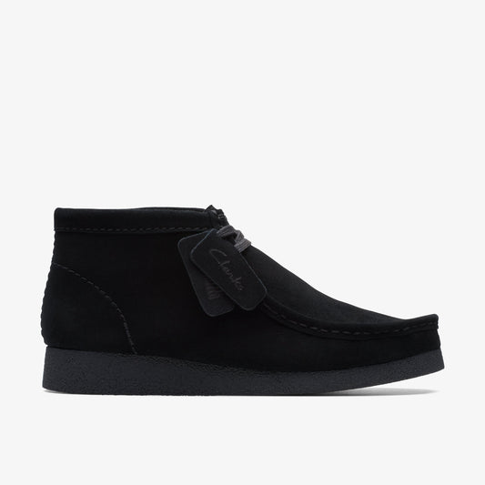 Clarks Mens Wallabee Evo Boot - Black Suede