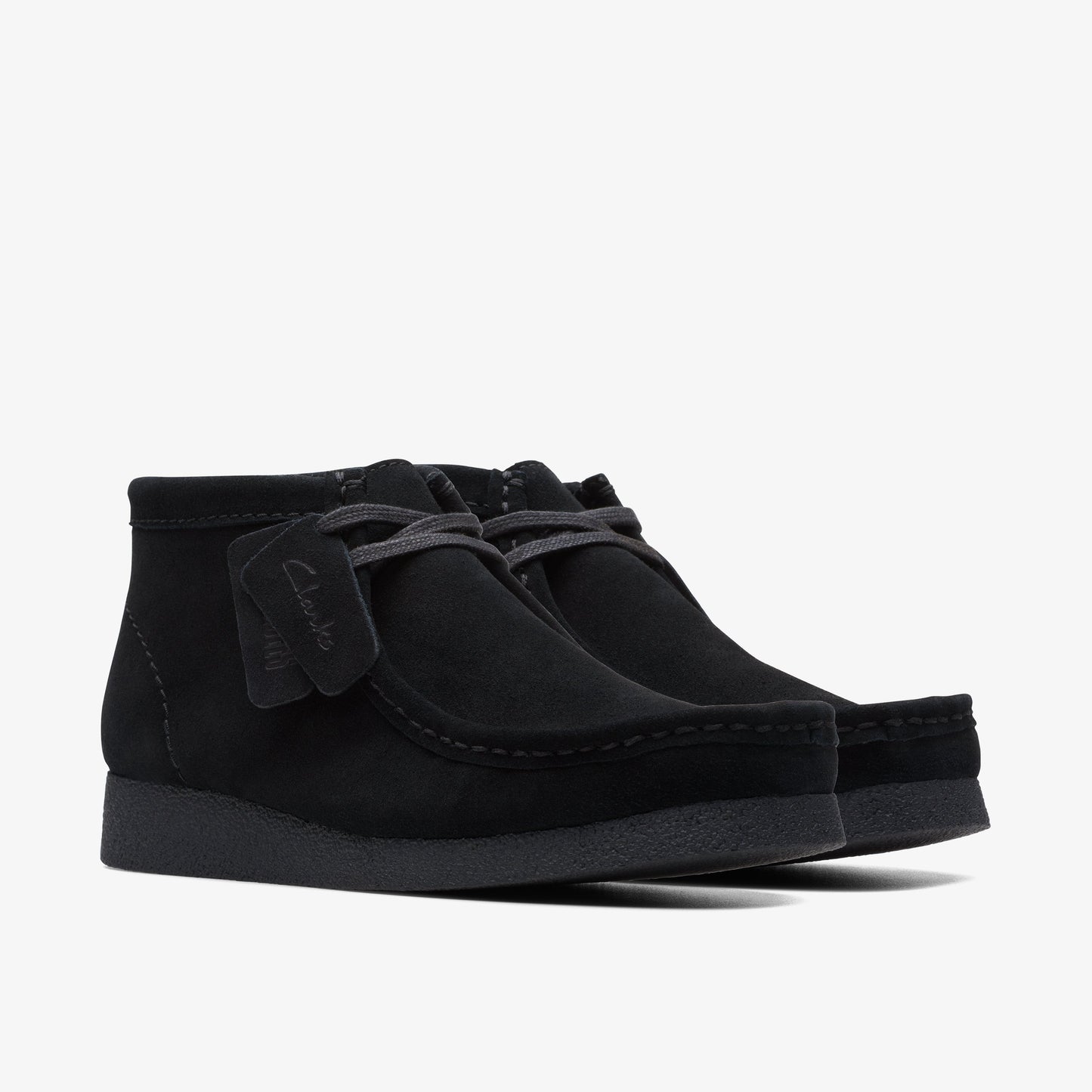 Clarks Mens Wallabee Evo Boot - Black Suede