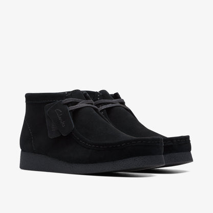 Clarks Mens Wallabee Evo Boot - Black Suede
