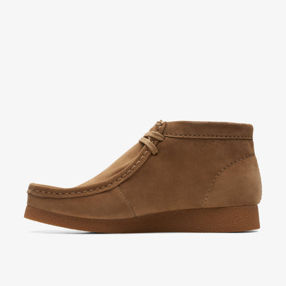 Clarks Mens Wallabee Evo Boot - Dark Sand Suede