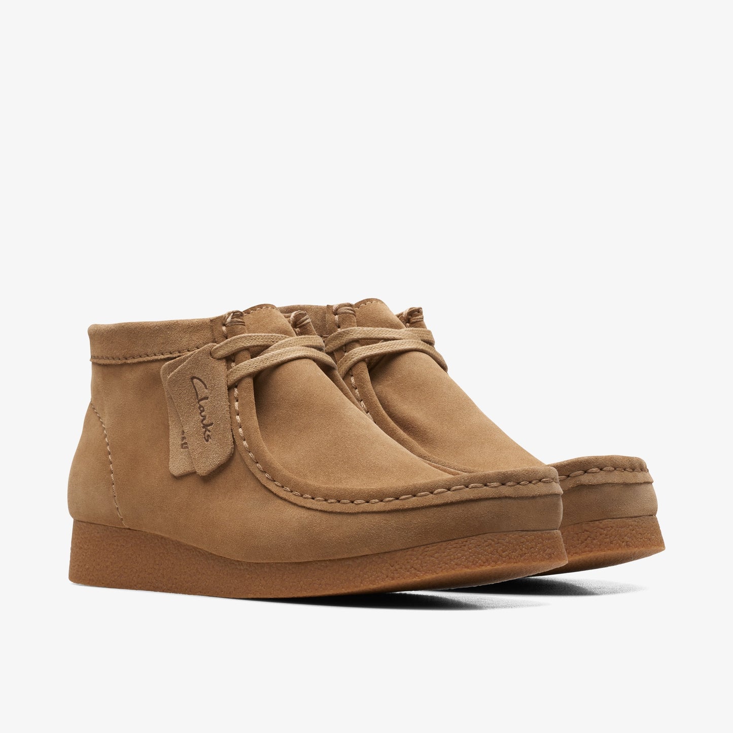 Clarks Mens Wallabee Evo Boot - Dark Sand Suede