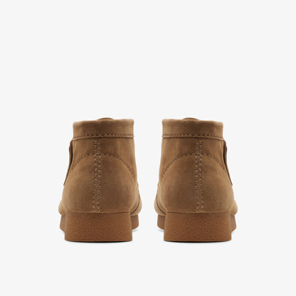Clarks Mens Wallabee Evo Boot - Dark Sand Suede