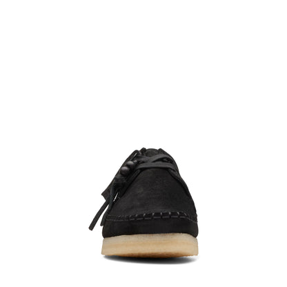 Clarks Women's Weaver Black Suede Sneakers