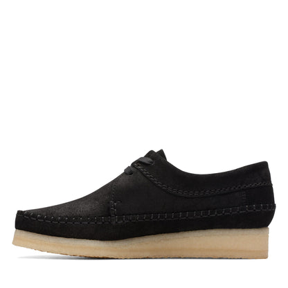 Clarks Women's Weaver Black Suede Sneakers