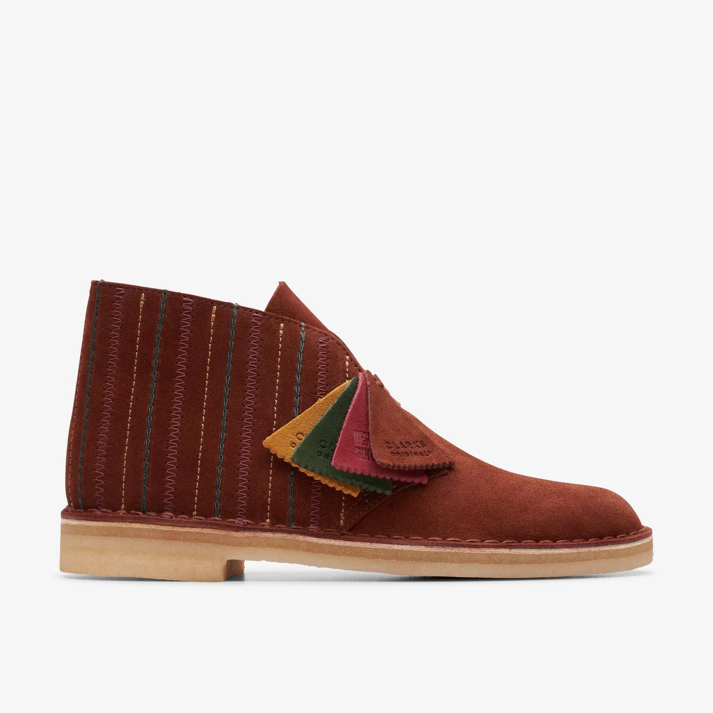 Men's Clarks Desert Boot - Rust Brown Suede