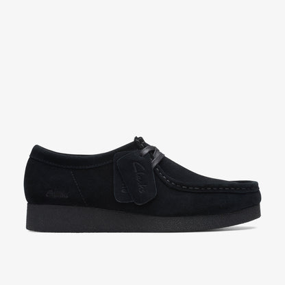 Clarks Womens Wallabee Evo - Black Suede
