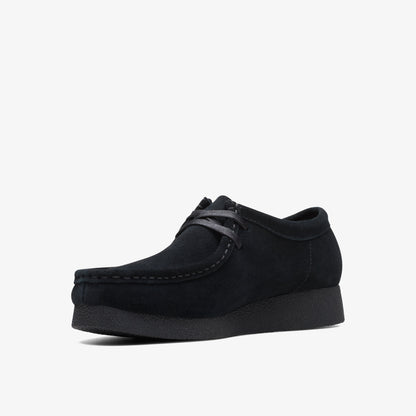 Clarks Womens Wallabee Evo - Black Suede