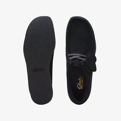 Clarks Womens Wallabee Evo - Black Suede