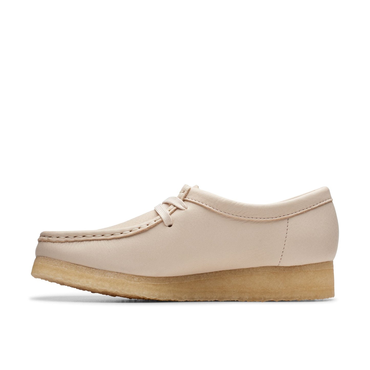 Clarks Women's Wallabee Beige Leather