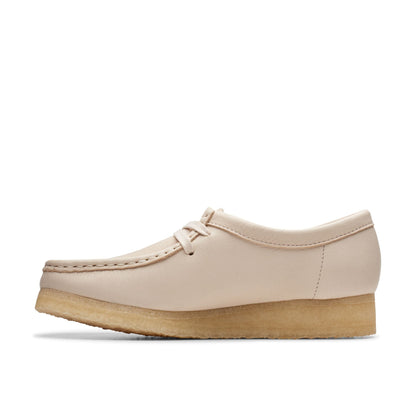 Clarks Women's Wallabee Beige Leather