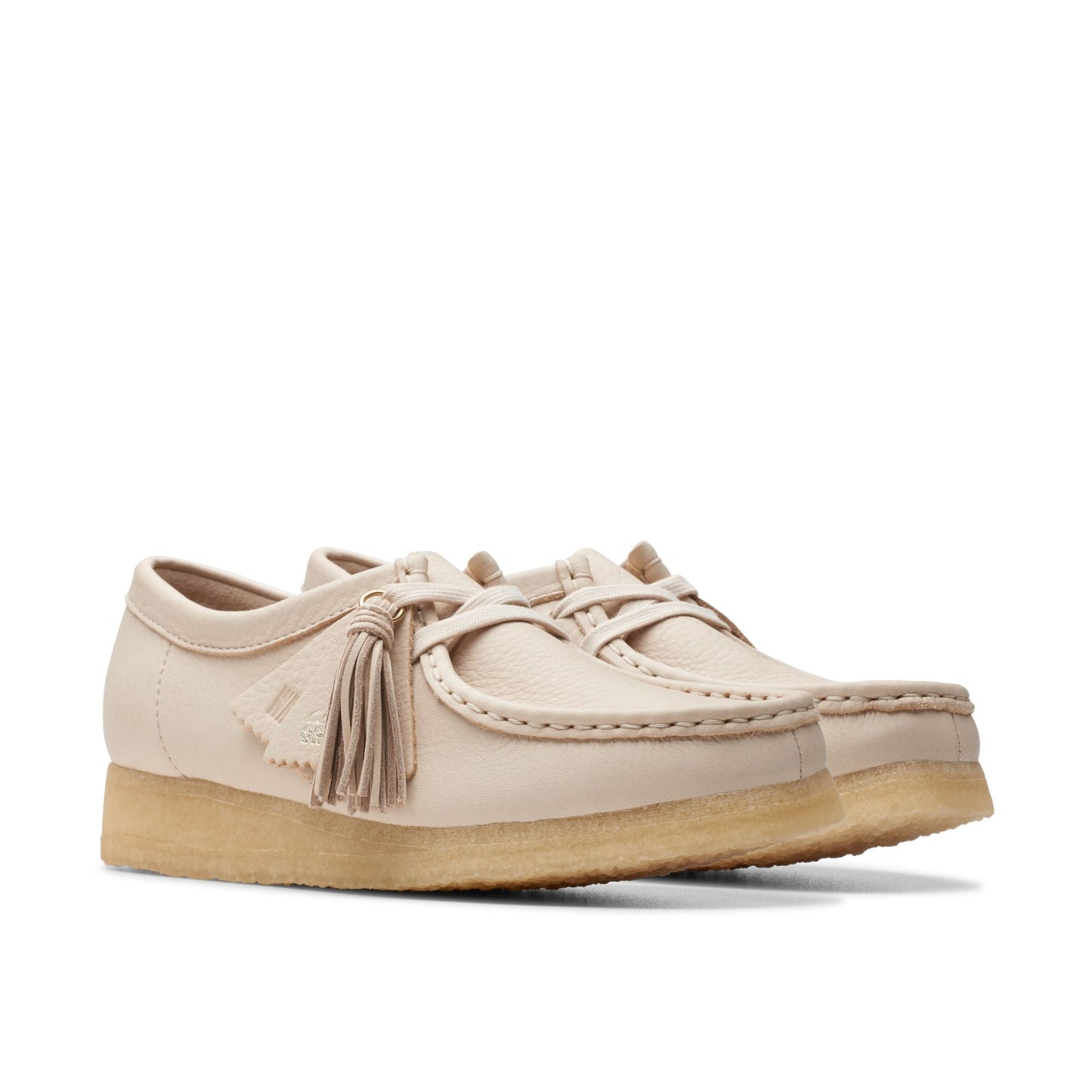 Clarks Women's Wallabee Beige Leather