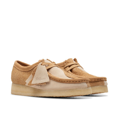 Clarks Women's Wallabee Mid Tan Combi Booties