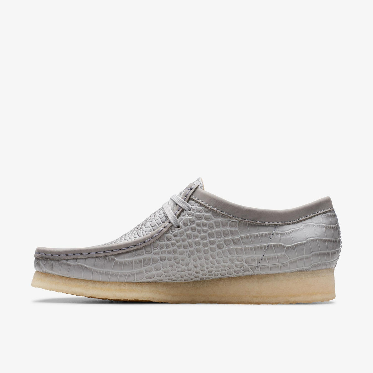 Clarks Men's Wallabee Print - Grey Crocodile Print
