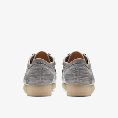 Clarks Men's Wallabee Print - Grey Crocodile Print