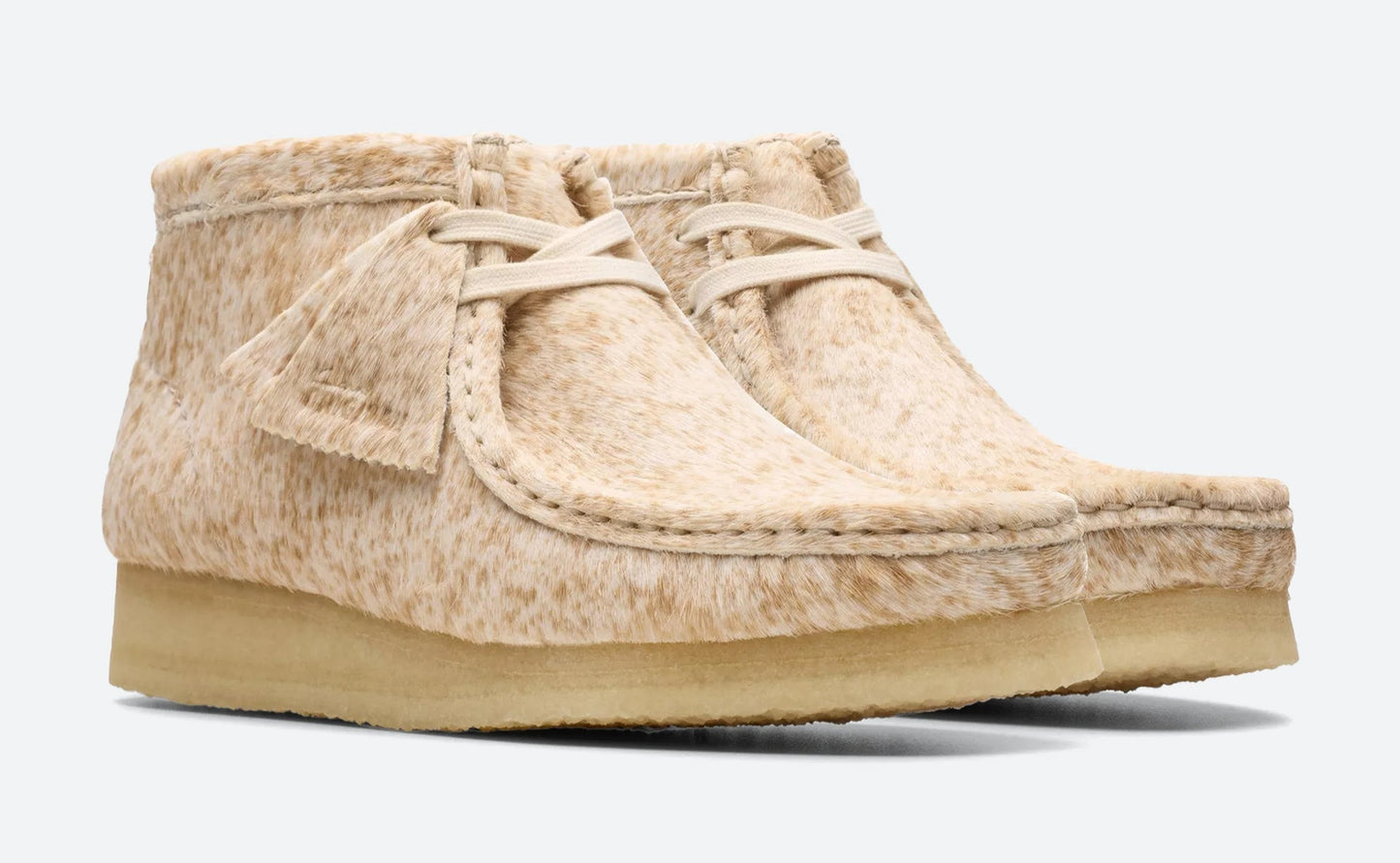 Clarks Women's Wallabee Boot Speckled Hair On Booties