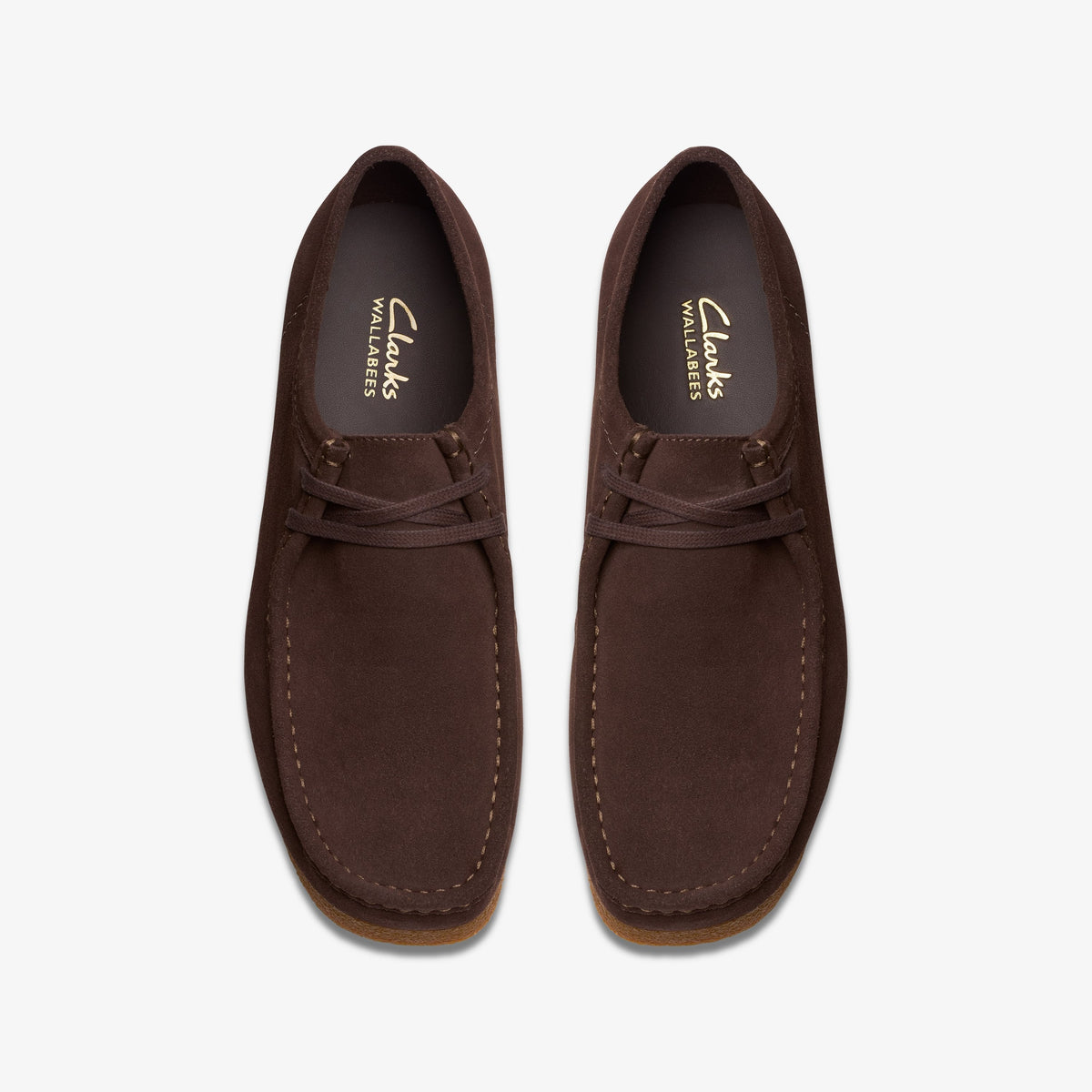 Clarks Mens Wallabee Evo - Dark Brown Suede