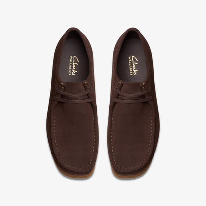 Clarks Mens Wallabee Evo - Dark Brown Suede