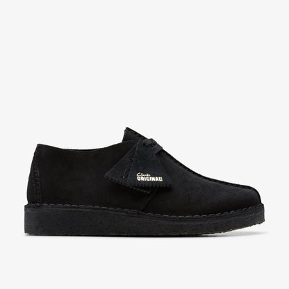 Clarks Womens Desert Trek - Black Suede